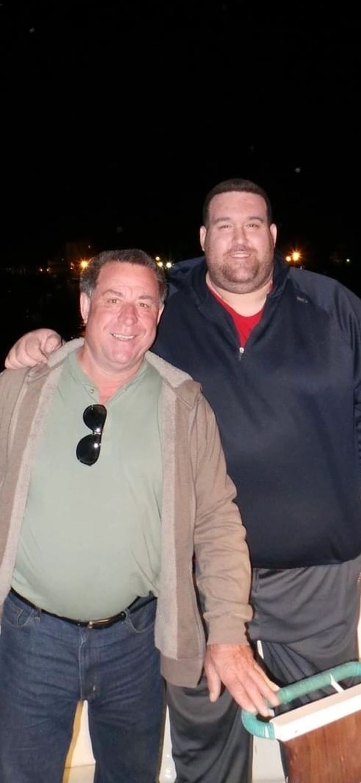 Ken DiCamillo with his father, a master stone mason